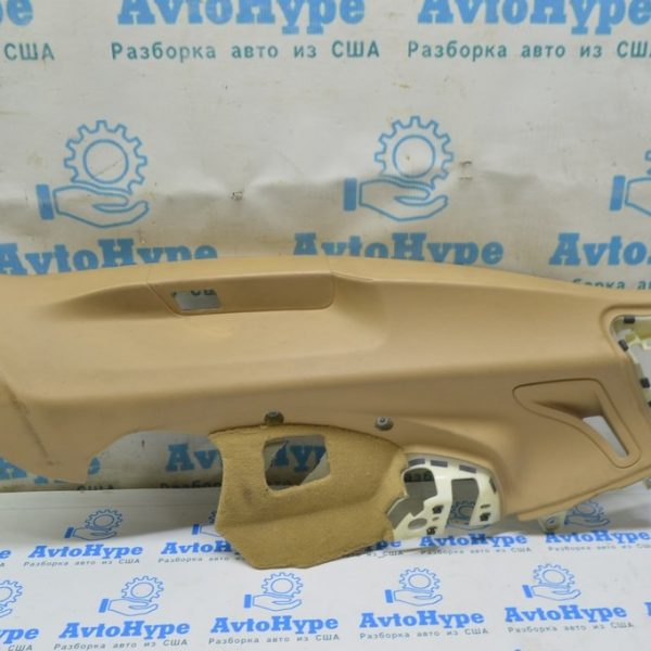 Накладка задней стойки низ правая Porsche Panamera 10-16 кожа беж 970-555-196-01-7J0