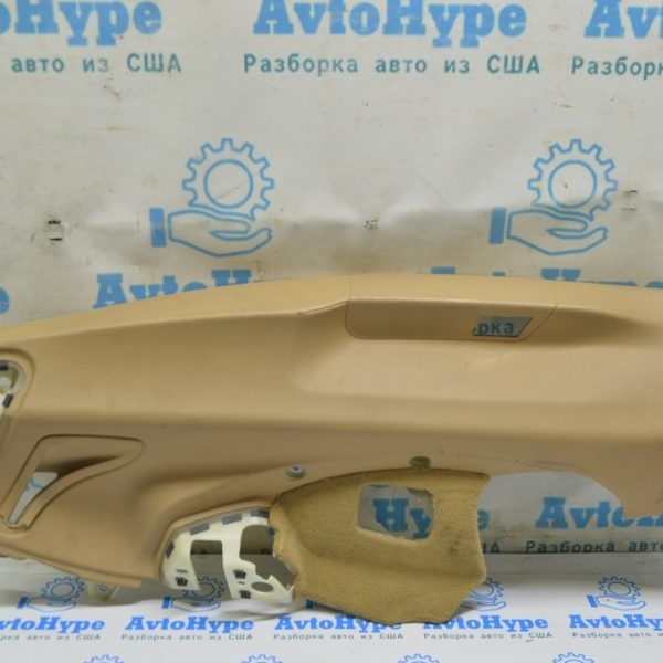 Накладка задней стойки низ левая Porsche Panamera 10-16 кожа беж 970-555-195-01-7J0