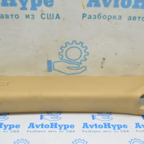 Накладка передней стойки верхняя левая Porsche Panamera 10-16 тряпка беж 970-555-179-02-7F3