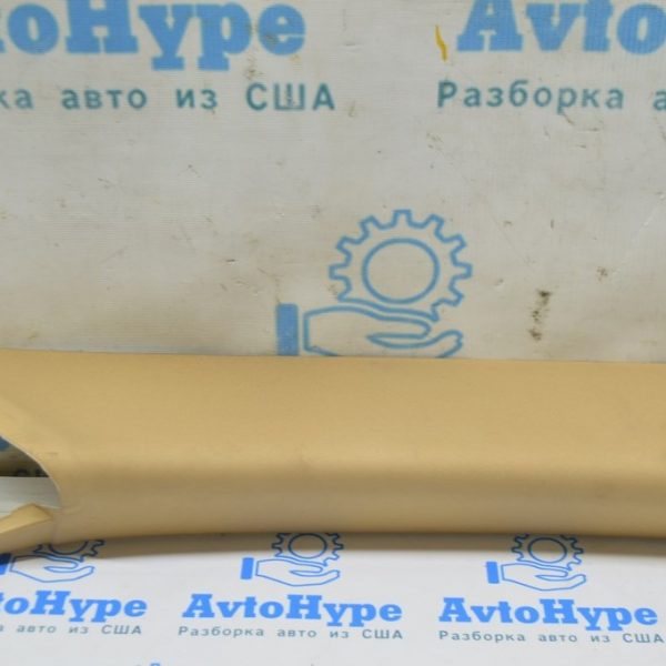 Накладка передней стойки верхняя правая Porsche Panamera 10-16 тряпка беж 970-555-180-02-7F3