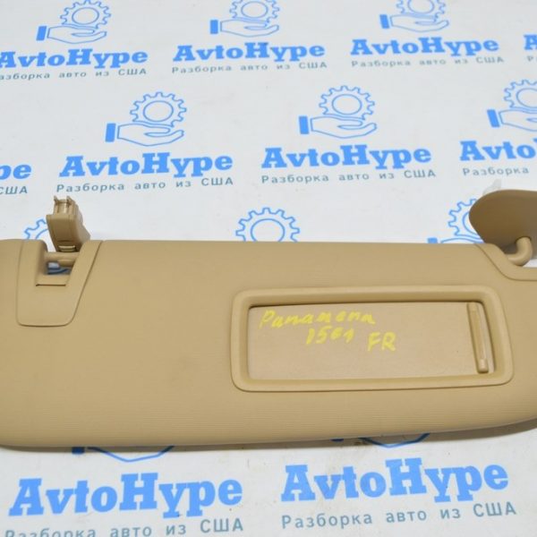 Козырек правый Porsche Panamera 10-16 тряпка беж 970-731-032-19-AZ2