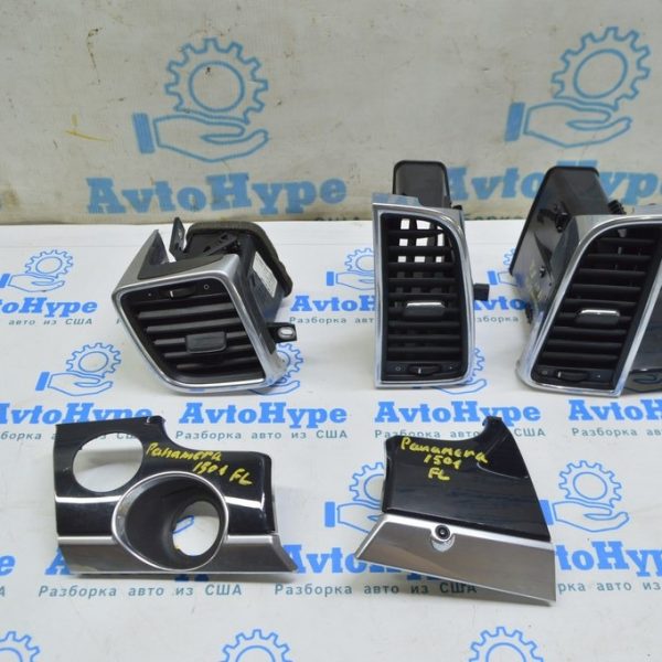 Дефлектор воздуховода передней панели левый Porsche Panamera 10-16 хром 970-552-131-02-DAP