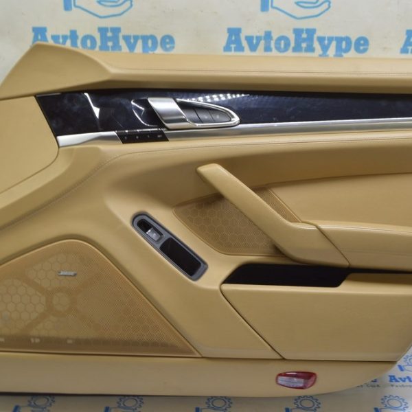 Обшивка двери (карточка) перед прав Porsche Panamera 10-16 беж без вставок 970555912068ED