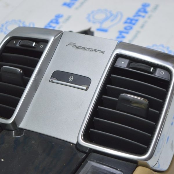 Дефлектор задней центральной консоли перед прав Porsche Panamera 10-16 хром 97055317201DAP