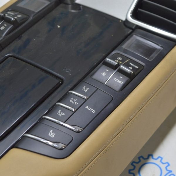 Накладка задней центральной консоли перед Porsche Panamera 10-16 черн 97055345100A61