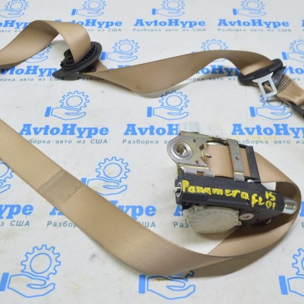 Водительский ремень безопасности Porsche Panamera 10-16 беж стрельнул 9708030330062S