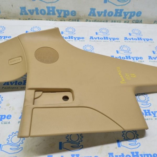 Накладка задней стойки верх правая Porsche Panamera 10-16 кожа беж 970-555-188-01-DLY