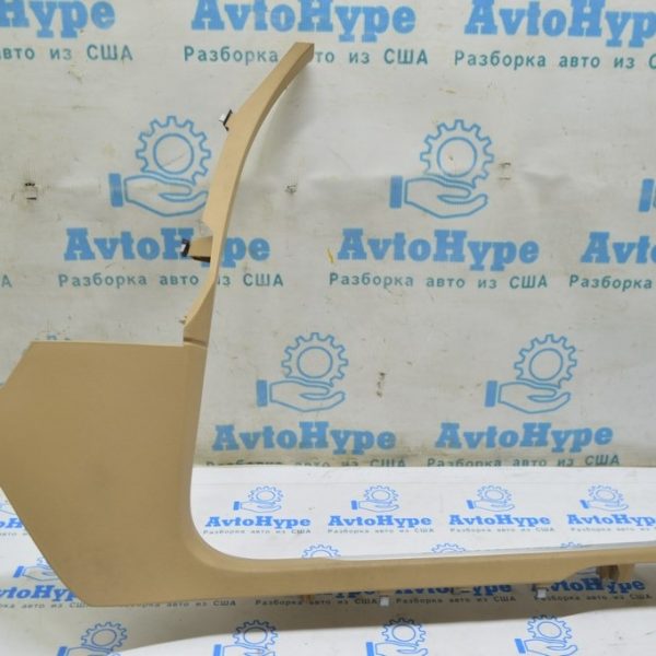 Накладка порога внутр перед прав Porsche Panamera 10-16 беж, с хром вставкой 970555518004H0