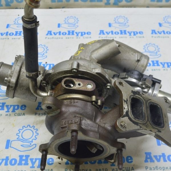 Турбина в сборе с коллектором и трубками охлаждения Audi Q7 4M 15- 2.0T (01) 13к км 06L145722M