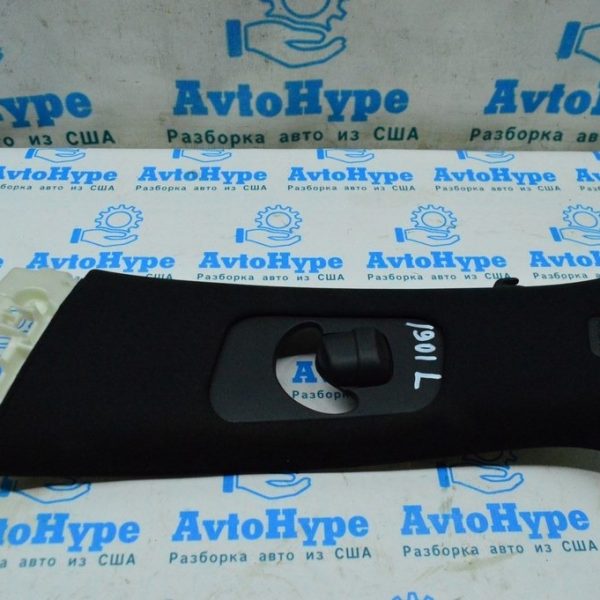 Накладка центральной стойки верхняя (ремень) левая Infiniti QX50 19- черная 76914-5NA0A