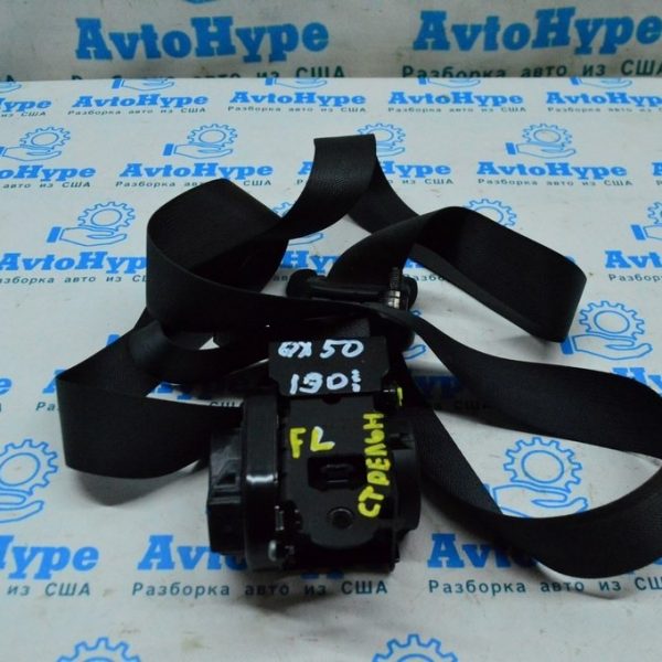 Водительский ремень безопасности Infiniti QX50 19- черн (01) стрельнул 86885-5NA8A