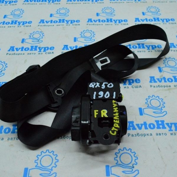 Пассажирский ремень безопасности Infiniti QX50 19- черн (01) стрельнул 86884-5NA8A