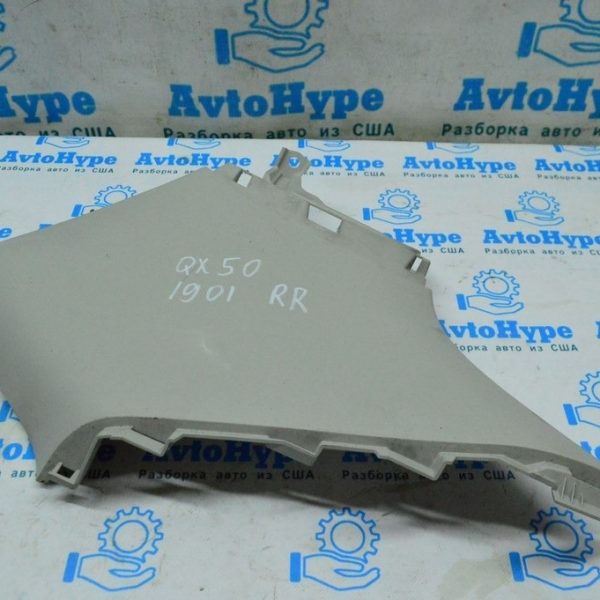 Накладка задней стойки правая Infiniti QX50 19- задняя, серая 84940-5NA0A