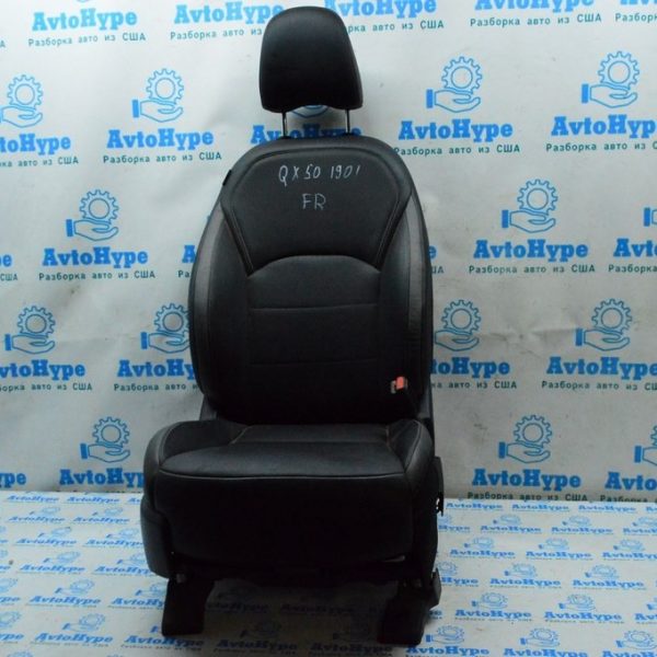 Пассажирское сидение Infiniti QX50 19- с airbag, электро, подогрев, кожа черн (01) 87000-5NB3A