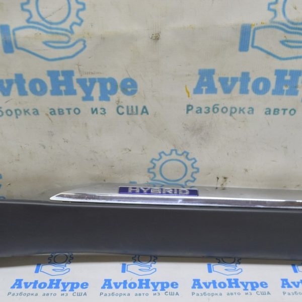 Накладка двери нижняя наружная задняя правая Lexus RX450h 10-15 с хромом hybrid царапины 75075-48070