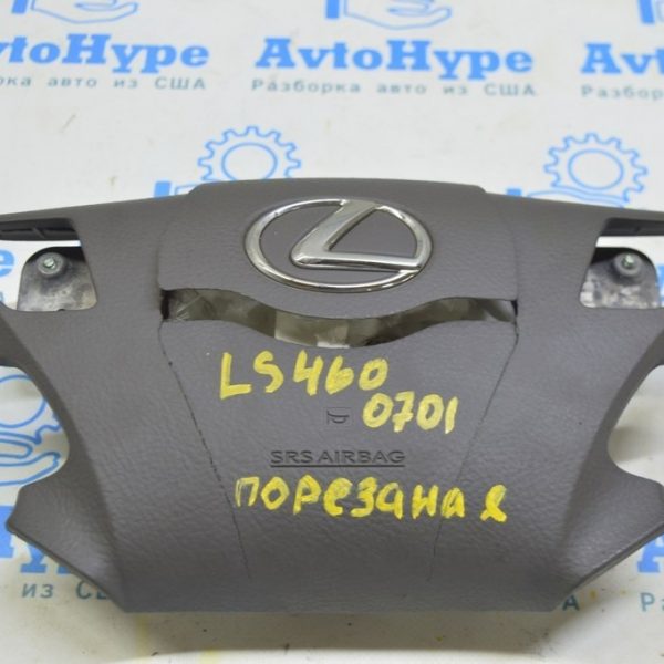 Подушка безопасности airbag в руль водительская Lexus LS460 LS600h 07-12 серая под перешив 45130-50230-C0