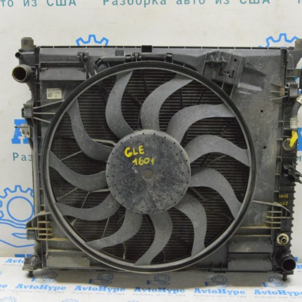 Диффузор кожух радиатора в сборе Mercedes GLE-class C292 12-19 3.0 с усилителем пачка в сборе 
A 099 906 24 00