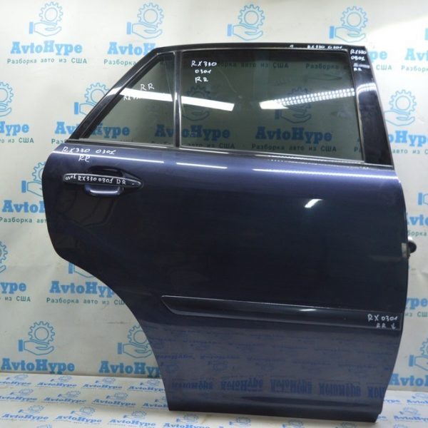 Дверь в сборе задняя правая Lexus RX300 RX330 RX350 RX400h 04-09 (01) в цвет ,синяя 67003-48090
