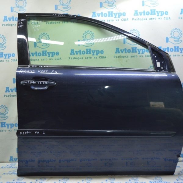 Дверь в сборе передняя правая Lexus RX300 RX330 RX350 RX400h 04-09 (01) в цвет,синий,идеал 67001-48070