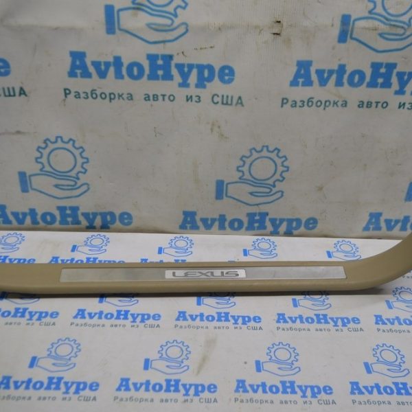 Накладка порога с подсветкой передняя правая Lexus RX300 RX330 RX350 RX400h 04-09 беж идеал 67911-48051-A0