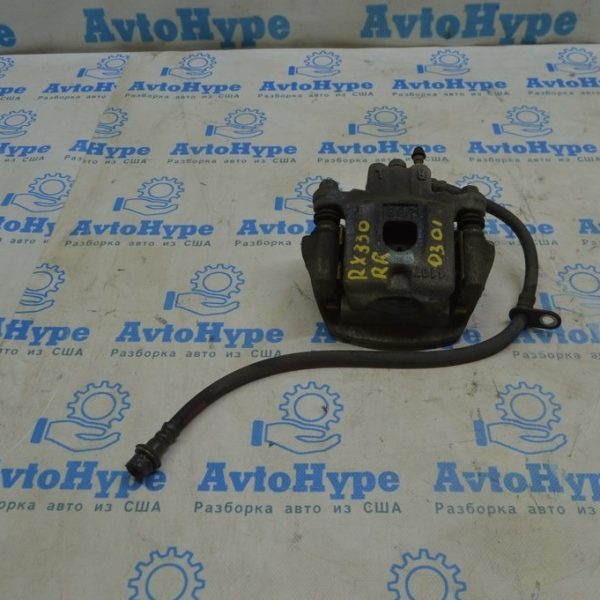 Суппорт задний правый Lexus RX300 RX330 RX350 RX400H 04-09 (01) пробег 32к идеал с колодками 47830-0E020