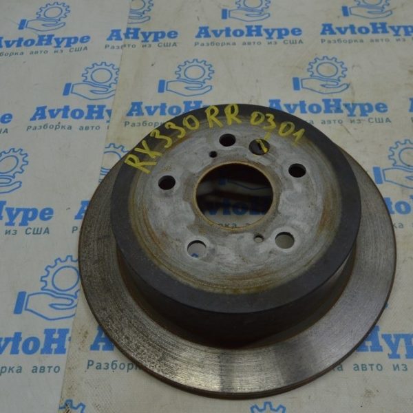 Диск тормозной задний правый Lexus RX300 RX330 RX350 RX400h 04-09 (01) 32к пробег 42431-48041
