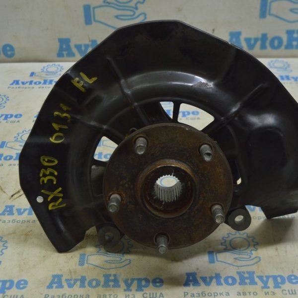 Цапфа со ступицей передняя левая Lexus RX300 RX330 RX350 RX400h 04-09 с кожухом (01) 32к км 43212-58020