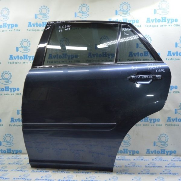 Дверь в сборе задняя левая Lexus RX300 RX330 RX350 RX400h 04-09 без карты и динам. (01) в цвет 67004-0E020