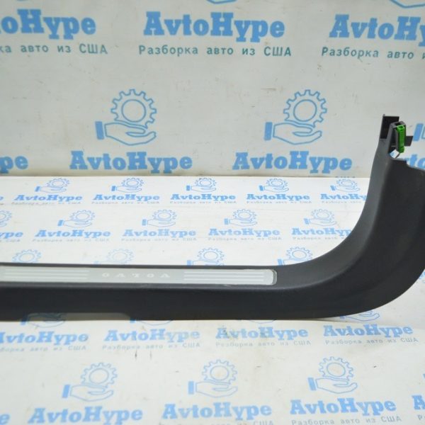 Накладка порога перед лев Volvo S90 16- с хромом 31463533 черная 39838887
