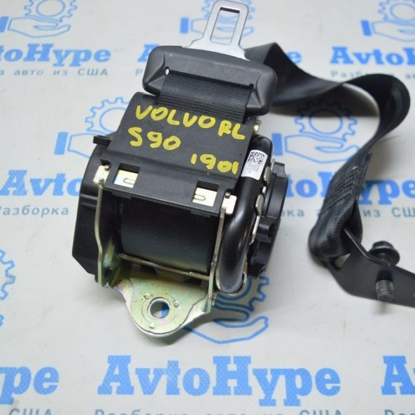 Ремень безопасности зад лев Volvo S90 16- черный 39836046