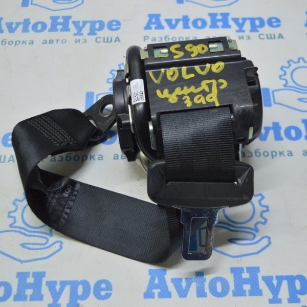 Ремень безопасности зад центр Volvo S90 16- черный 39836050