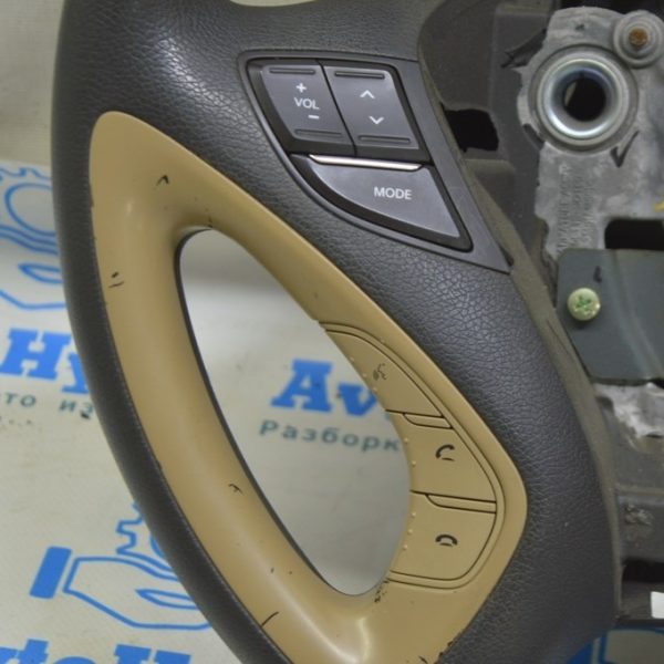 Кнопки управления на руле нижняя левая Hyundai Sonata 11-15 беж 96700-3Q500-YE5