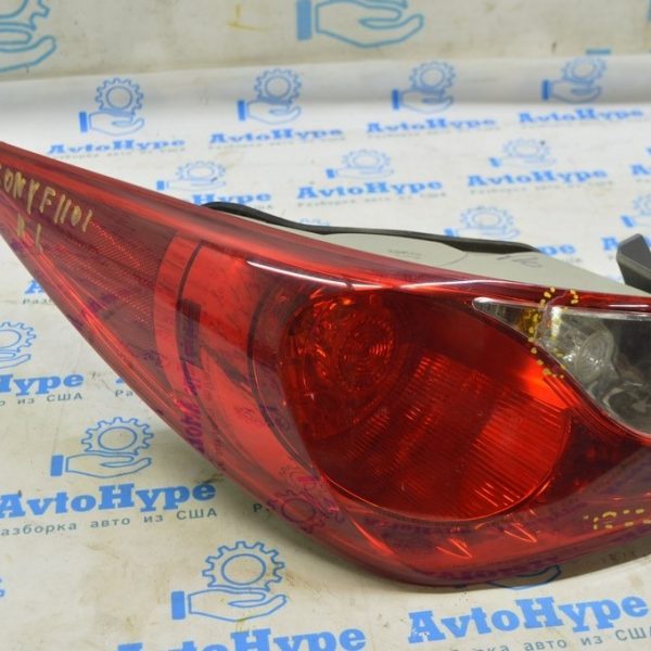 Фонарь внешний крыло левый Hyundai Sonata 11-15 бензин (01) деф. трещины 924013Q000