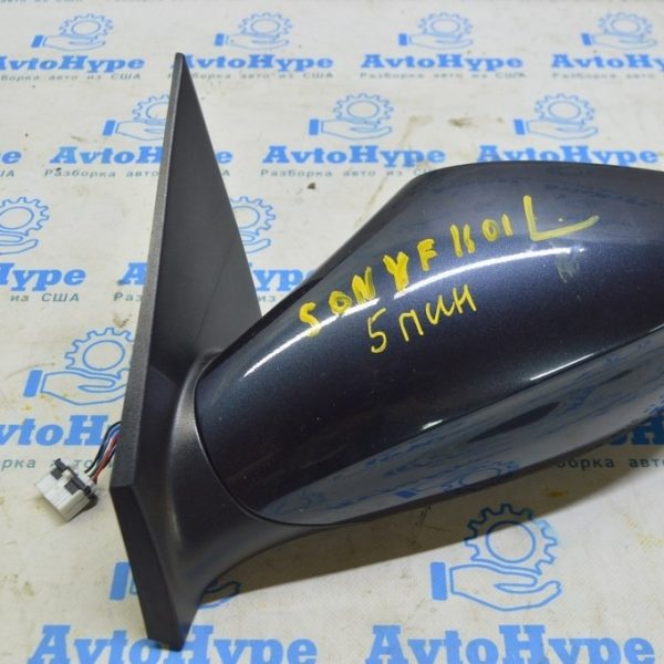 Зеркало боковое левое Hyundai Sonata 11-15 5 пинов, (01) цвет T3U 87610-3Q010