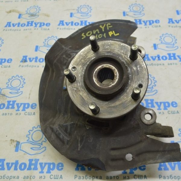Цапфа со ступицей передняя левая Hyundai Sonata 11-15 с кожухом 517152T010