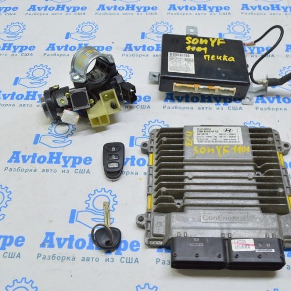 Блок ECU компьютер двигателя с ключом цепь зажигания Hyundai Sonata 11-15-2.4 (01) 39101-2G667