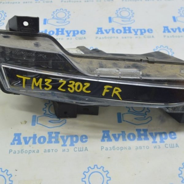 Противотуманная фара птф правая Tesla Model 3 18- с поворотником, с корректором (02) 1077392-00-F
