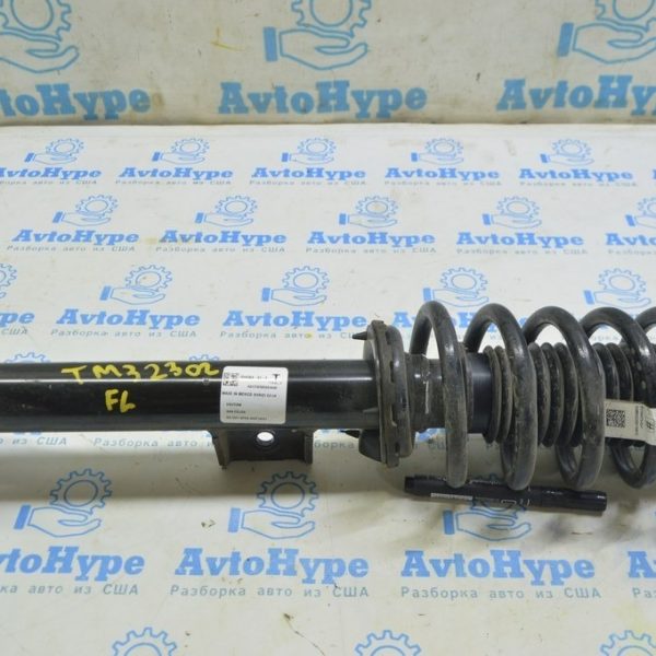 Стойка амортизатора в сборе передняя левая Tesla Model 3 18- RWD (02) пробег 1ткм 1044364-00-F