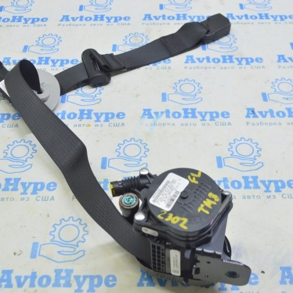 Водительский ремень безопасности Tesla Model 3 18- с натяжителем чёрн (02) 1081255-01-F