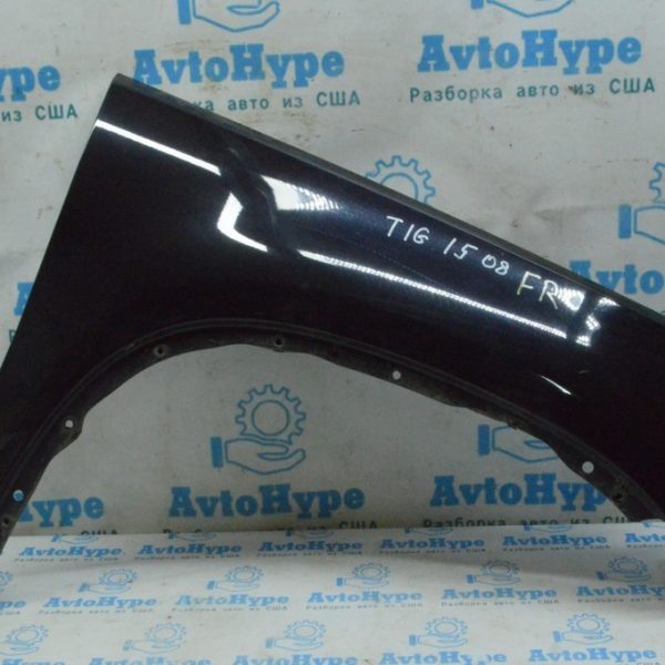 Крыло переднее правое VW Tiguan 09-17 (08) черный цвет 5N0821106A