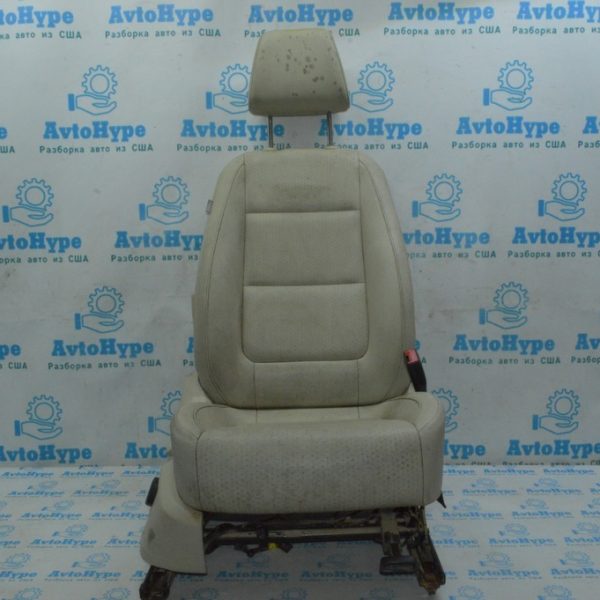 Пассажирское сидение без ARIBAG VW Tiguan 09-17 кожа беж электро (08) топляк,плесень 5N0-881-406-BM-IKM