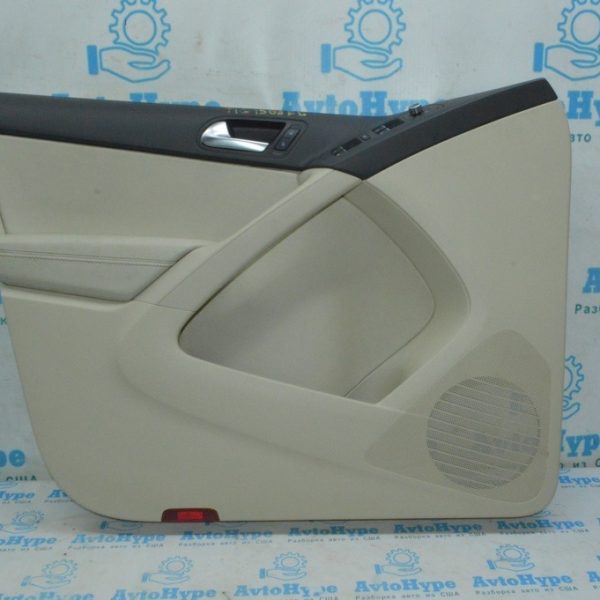 Обшивка двери (карточка) перед лев VW Tiguan 09-17 беж кожа (08) 5N0-867-011-C-XNJ