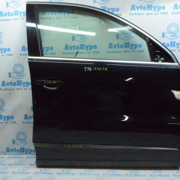 Дверь голая перед прав VW Tiguan 09-17 (08) черный цвет 5N0-831-056-B