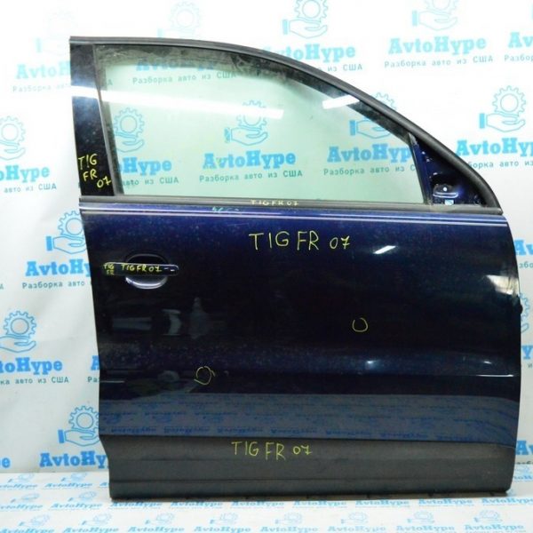 Молдинг двери верхний перед прав VW Tiguan 09-17 мат, с уплотнителем стекла 5N0-837-432-E-5AP