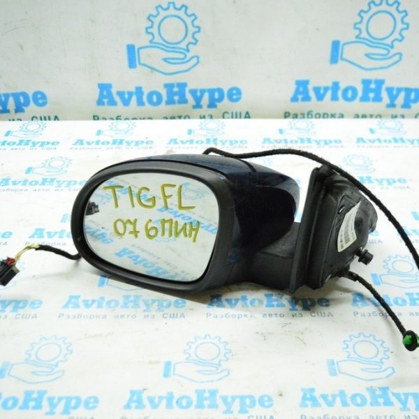 Зеркало боковое левое VW Tiguan 09-17 (07) синий цвет 6пин 5N1857501AF