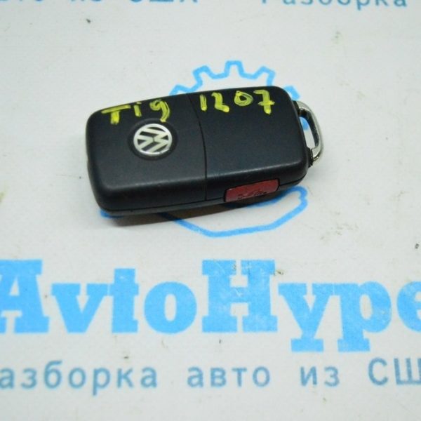 Ключ VW Tiguan 12-17 4 кнопки, раскладной (07) 5K0-837-202-AK-INF