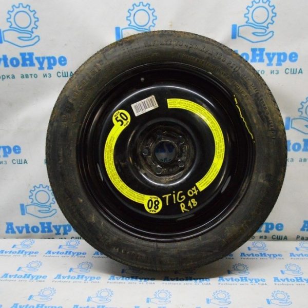 Запасное колесо докатка VW Tiguan 09-17 R18 145/80 (07) немного подогнута 5N0-601-027-F-03C
