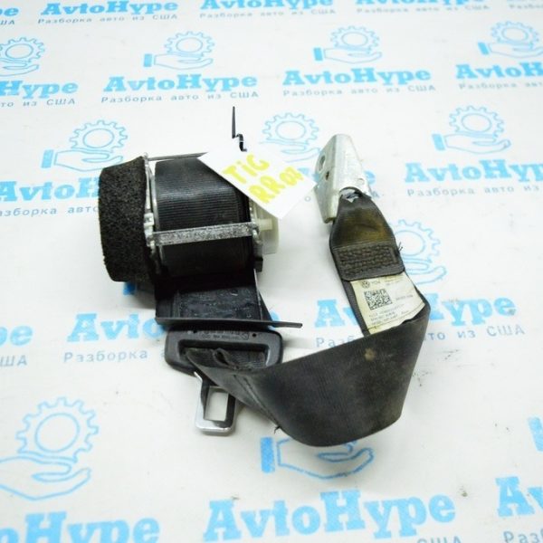 Ремень безопасности зад прав VW Tiguan 09-17 черн 5N0-857-806-B