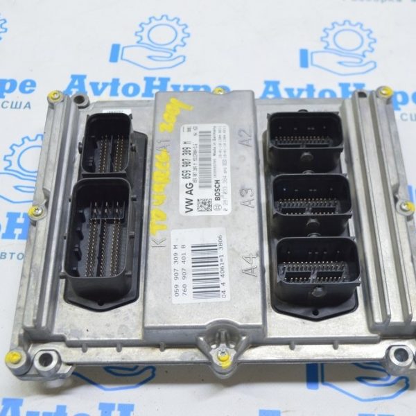 Блок ECU компьютер двигателя VW Touareg 18- 059907309M (01)  С КЛЮЧОМ 760907401G