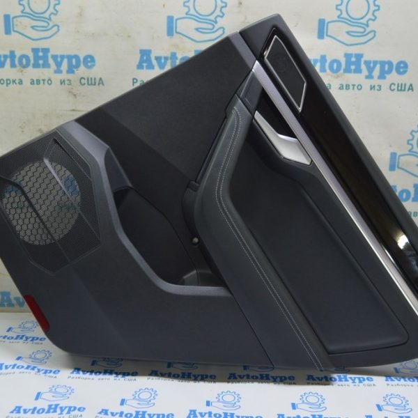 Накладка обшивки карточки двери зад прав VW Touareg 18- черн глянец без пищалки 760867420B NVE